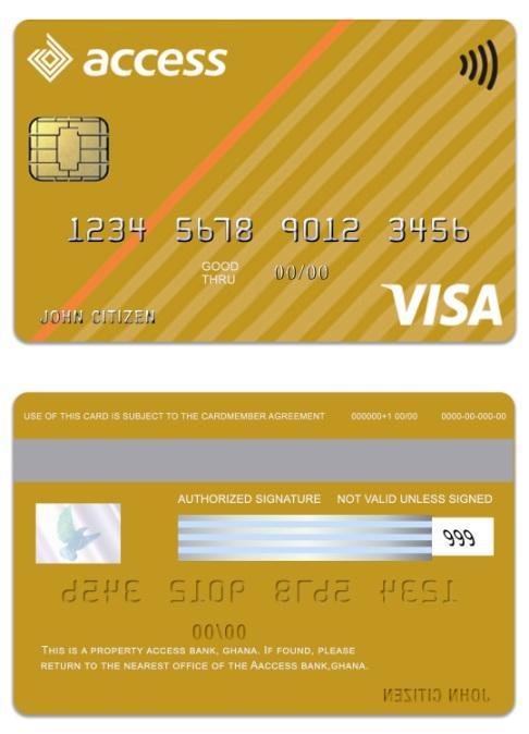 Ghana Access Bank visa gold card